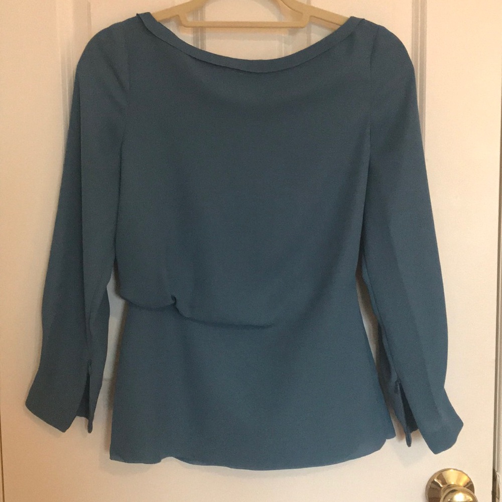 Reiss blue blouse shirt